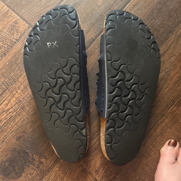 Birkenstock Silver and Brown Strappy Sandals size 38 - Picture 2 of 7